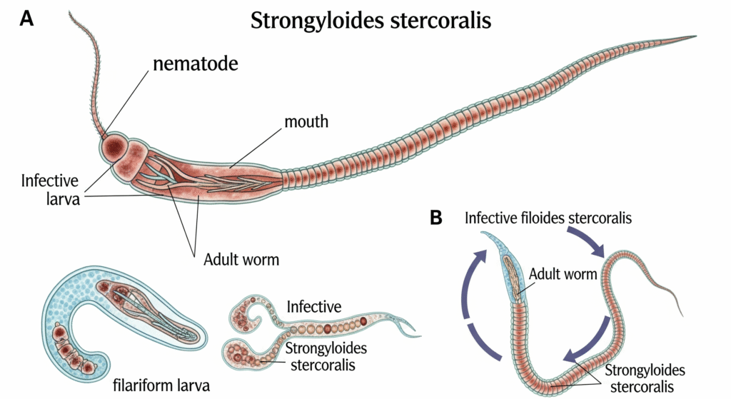 Strongyloides stercoralis (Estrongiloides)