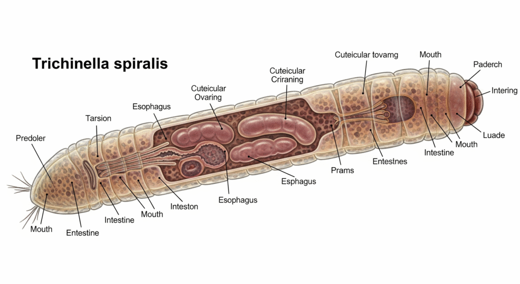 Vermes Trichinella spiralis:  