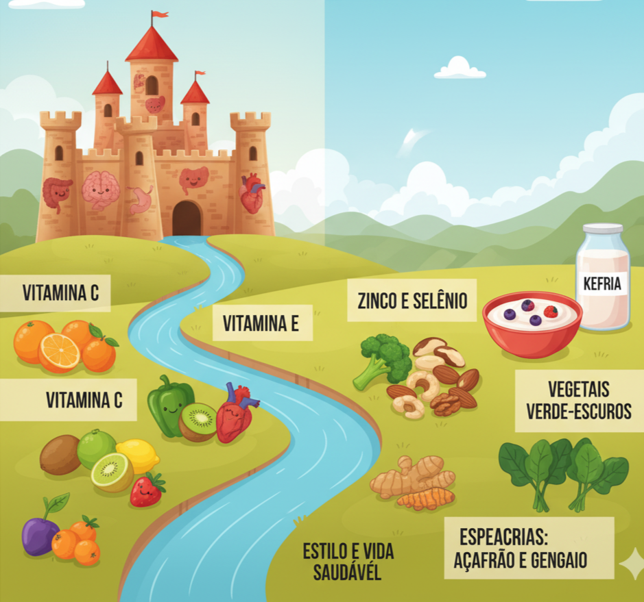 Sistema imunológico, alimentos que fortalecem